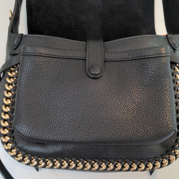 Coach Edie 31 Shoulder Bag Black Leather and Gold Chain Dust Bag Luxury Like New - Picture 14 of 14